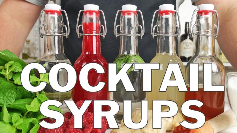 ESSENTIAL COCKTAIL SYRUPS 101 - Raspberry, Ginger, Honey!