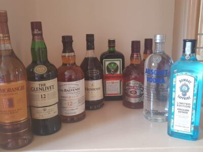 Whisky, Vodka, Gin, Jager, Cognac Sealed Bottles